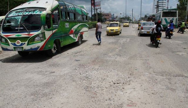 Problemas de movilidad en Cartagena. Colprensa