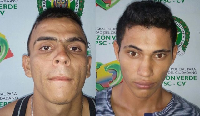 Jimmy danilo Cubides y José David Humanez Policía Nacional