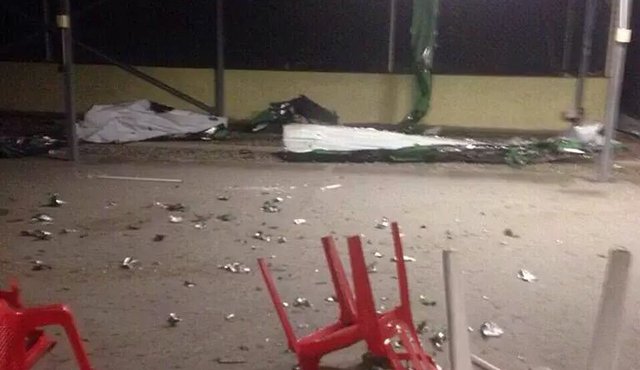 Primeras imágenes del ataque al Batallón de Aviación y Mantenimiento Aéreo en Saravena, Arauca. Cortesía