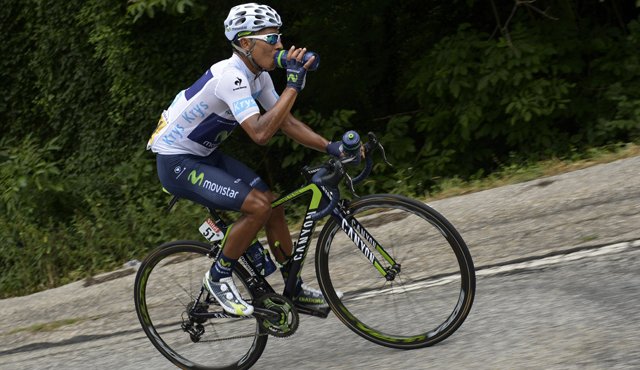 Nairo Quintana, segundo en la clasificación general del Tour de Francia. AFP