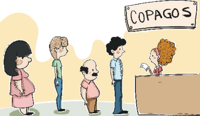 $2.500 pagan los afiliados que tengan ingresos de menos de dos salarios mínimos, es decir, menos de $1.288.700. Ilustraciones Karen Arévalo Pérez