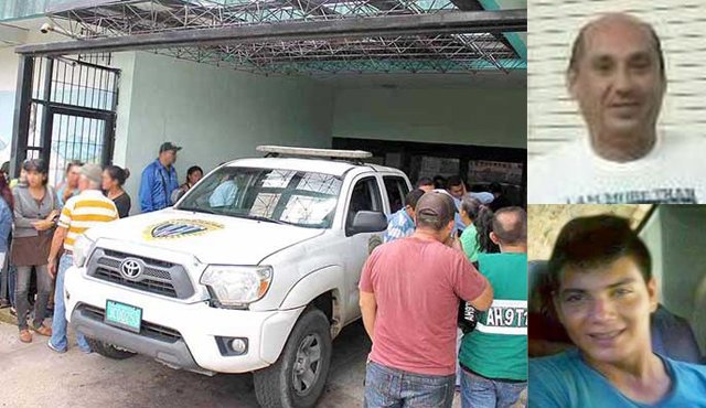 Las autoridades llevaron los cadáveres hasta la morgue del Hospital Central de San Cristóbal. José Luis Cárdenas Macías (arriba) y Javier Alexander Rodríguez Hernández (abajo). La Opinión