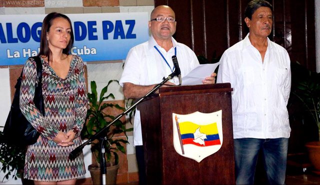 El jefe guerrillero 'Carlos Antonio Lozada’ leyó el tradicional comunicado de las Farc. Colprensa
