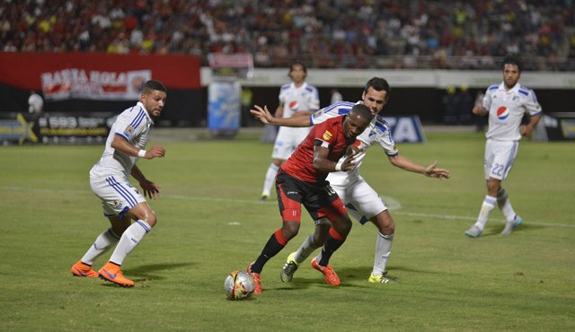 El Cúcuta Deportivo en su último partido, el pasado viernes, frente a Millonarios. Archivo