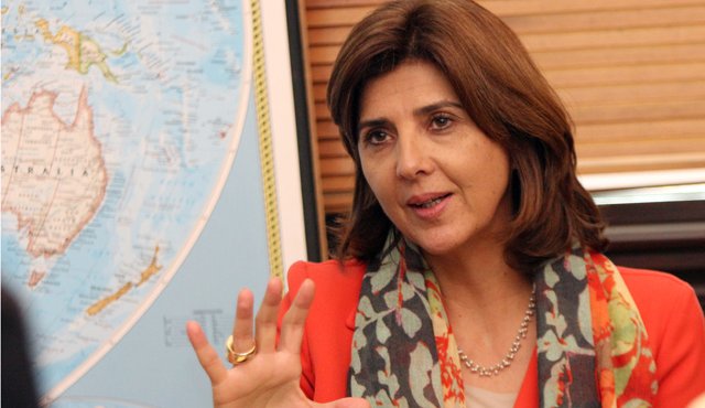 Canciller María Ángela Holguín. Colprensa