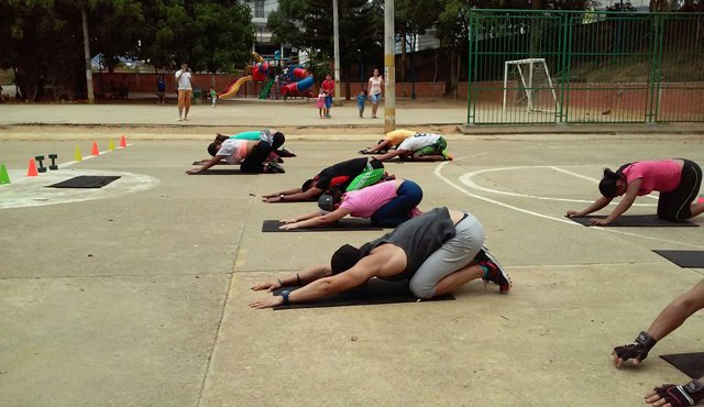 Ejercitarse al aire libre. Carlos Sánchez
