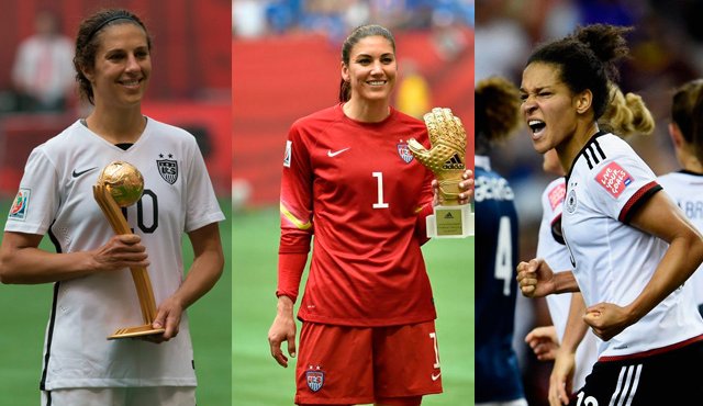 Carli Lloyd (EEUU), Hope Solo (EEUU) y Celia Sasic (Alemania) integran el once ideal de la competición. Internet