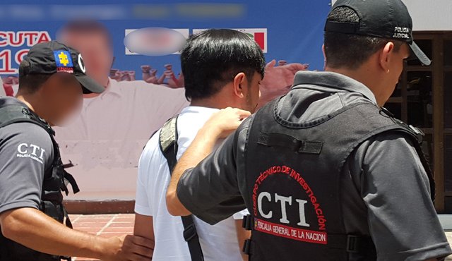 Hacia las instalaciones de la Fiscalía, en Cúcuta, fue trasladado Wilkin Roa. Cristian Herrera