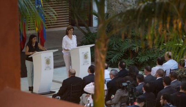 Reunión de cancilleres de Colombia y Venezuela. @CancilleriaCol