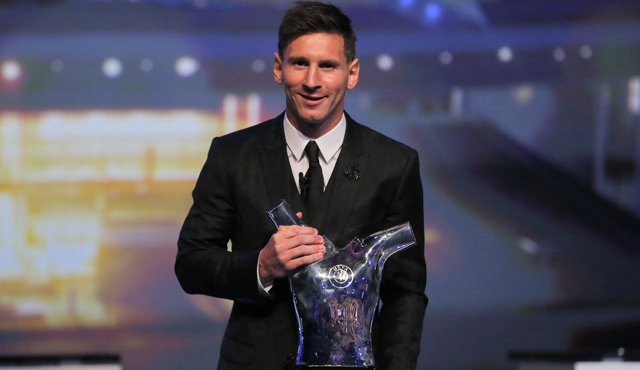Lionel Messi, mejor jugador de la UEFA AFP