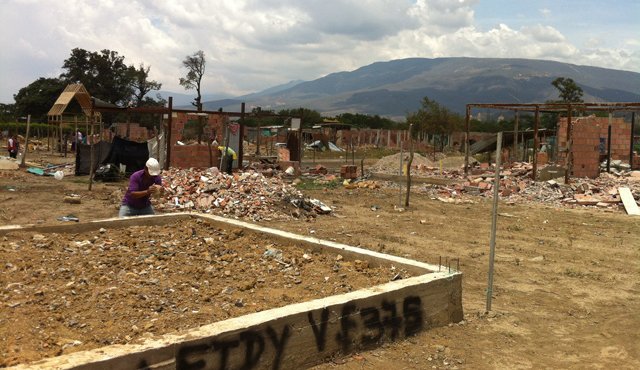 Así luce el barrio Ezequiel Zamora, en San Antonio del Táchira, luego de que decenas de familias colombianas se fueran. Las casas fueron derribadas. Jennifer Rincón