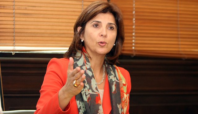 canciller María Ángela Holguín. Colprensa
