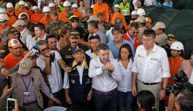 Una nueva visita hizo a los albergues de Cúcuta y Villa del Rosario el presidente Juan Manuel Santos, para constatar cómo avanza la atención a los connacionales que fueron deportados de Venezuela. Mario Caicedo