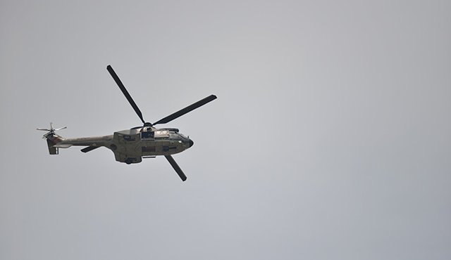 Este es el helicóptero que ingresó al espacio aéreo colombiano con el Jorge Arreaza y José Vielma Mora. Juan Pablo Bayona