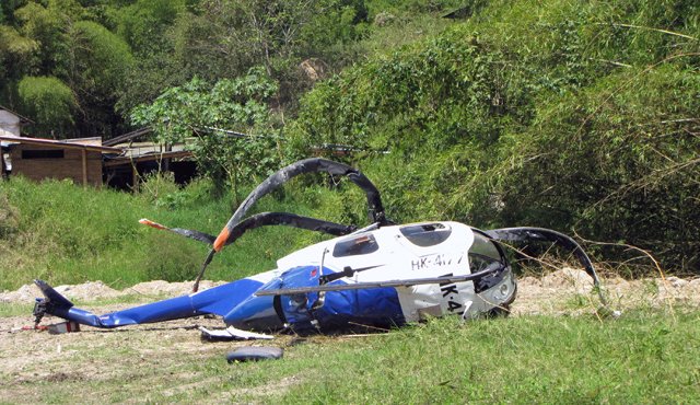 El accidente aéreo se presentó en la vereda El Espigón de Boavita. Colprensa