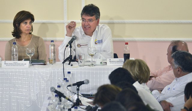 El ministro de Hacienda y crédito público, Mauricio Cárdenas. Juan Pablo Bayona
