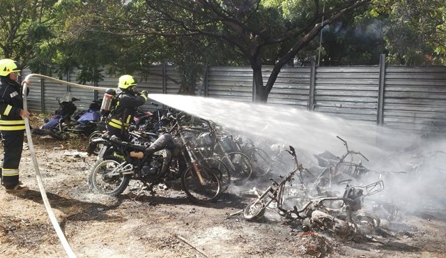 Cuerpo De Bomberos Voluntarios De Cucuta atendió la emergencia Foto Suministrada