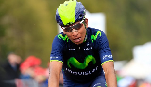 Nairo Quintana, del equipo Movistar, sigue quinto en la clasificación general. Archivo