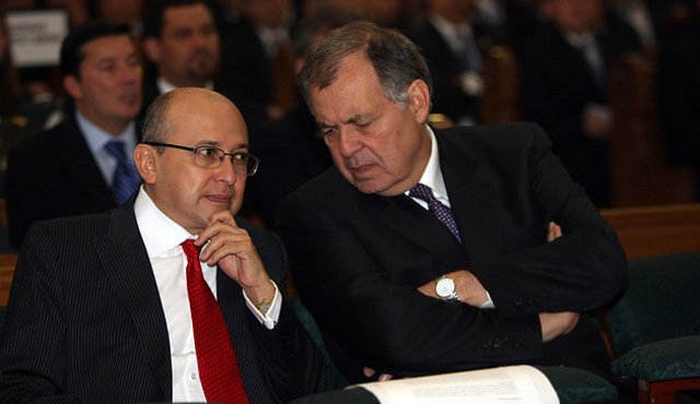 El procurador general Alejandro Ordoñez y el fiscal general Eduardo Montealegre. Colprensa