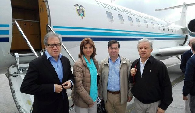 La canciller y el ministro del Interior. Colprensa