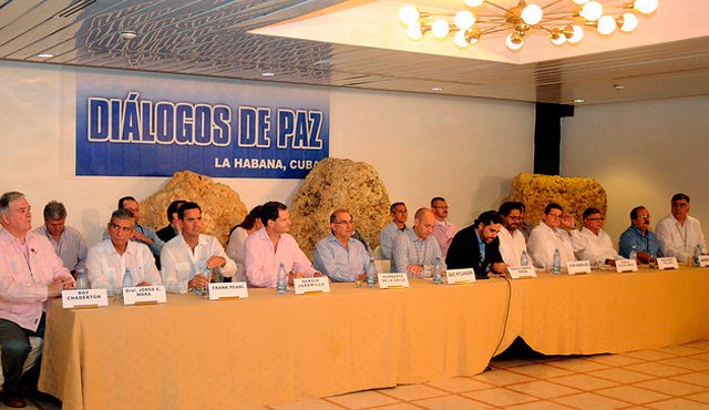 Foto archivo de los diálogos en La Habana. Colprensa
