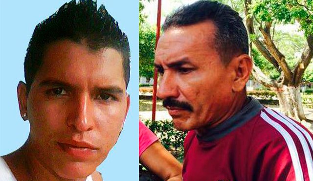 Wilder Alfredo Vásquez (izquierda) desapareció el 11 de junio de 2014. Su padre Luis Vásquez clama la ayuda de las autoridades. Diario La Nación