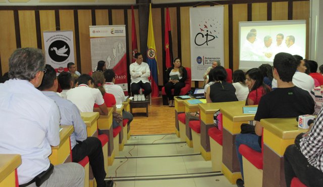 El encuentro se llevó a cabo durante la apertura del Centro de Integración para la Paz de Norte de Santander. Cortesía
