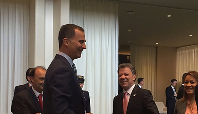 Juan Manuel Santos, presidente de Colombia, en la cumbre de desarrollo sostenible de la ONU. Colprensa