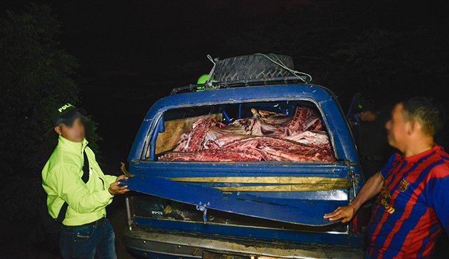 El contrabando de carne es uno de los delitos más perseguidos por la Policía Fiscal y Aduanera en Cúcuta. Juan Pablo Bayona