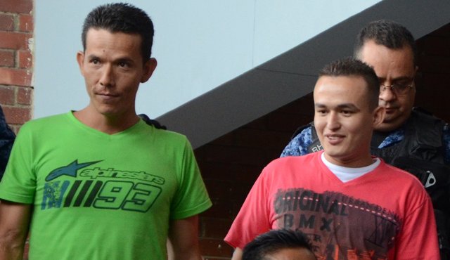 Ronald Antonio Lindarte Pardo, de 21 años (derecha) y Rubén Riveros Albarracín, de 33, naturales de Puerto Santander. Rodrigo Sandoval