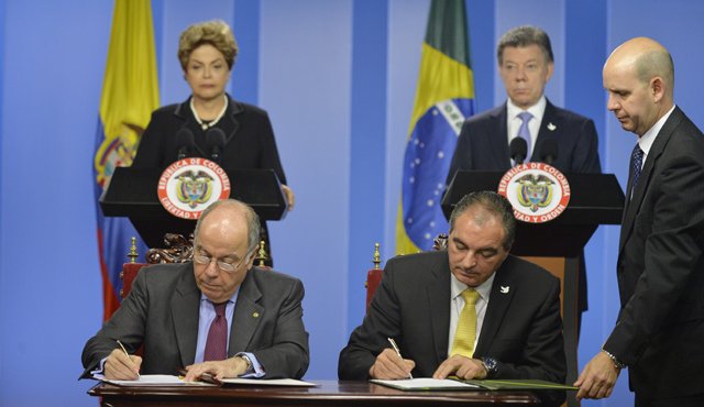 Los gobiernos de Brasil y Colombia firmaron acuerdos para fortalecer al agro. Cortesía