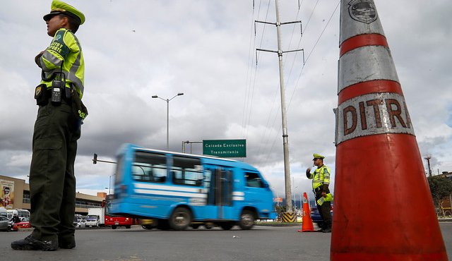 Policía de Tránsito. Colprensa