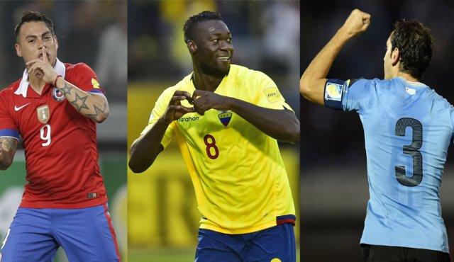 Chile, Ecuador y Uruguay lideran la clasificación por suramérica en la eliminatoria. Agencias