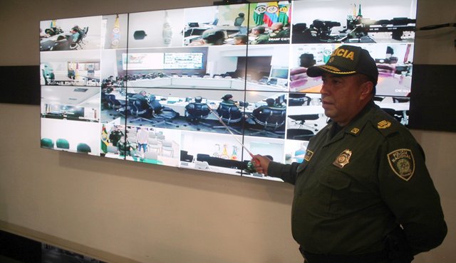 En el Comando de Policía de San Mateo funciona el Puesto de Mando Unificado de la Policía Metropolitana. Policía Nacional