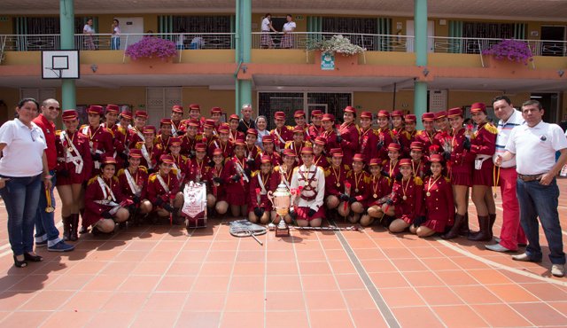 La banda compitió con un grupo de 56 alumnas. Juan Pablo Cohen