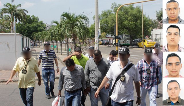 Los cuatro policías capturados eran presentados este jueves ante una jueza en la audiencia de imputación de cargos. Cristian Herrera