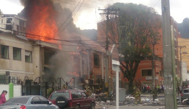 Una explosión se registró en una fábrica de químicos en Bogotá. Colprensa