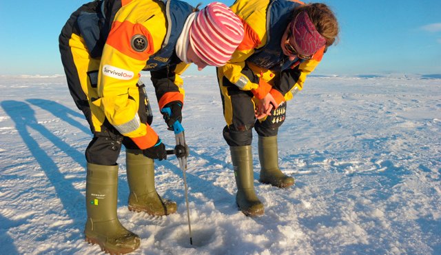 Amundsen, un rompehielo de la guardia costera canadiense dedicado a la investigación, es un laboratorio móvil único, que cada año explora el Ártico y transporta a unos 40 científicos internacionales. AFP