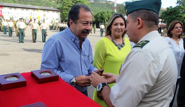 El acto especial se llevó a cabo en la Plaza de Armas del Cantón Militar San Jorge. Cortesía