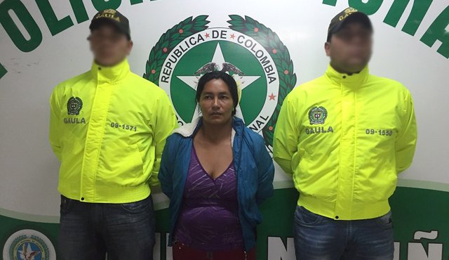 Yolanda Pinta es excompañera sentimental de José Germán Paiguatian Insandara, el primero de los capturados. Colprensa