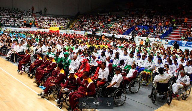 La fiesta deportiva continúa en Ibague. El sábado en la noche fueron inaugurados los IV Juegos Paranacionales 2015, con la participación de 29 departamentos. Coldeportes