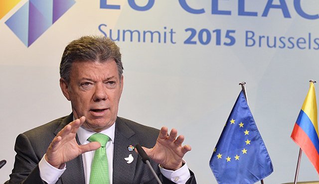 Avanza agenda del presidente Santos en Bélgica. Colprensa.
