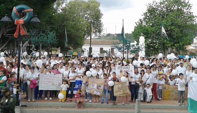La comisaría de familia con el apoyo de la Alcaldía de Ocaña y el Bienestar Familiar lideran la campaña. Daicy Echeverri