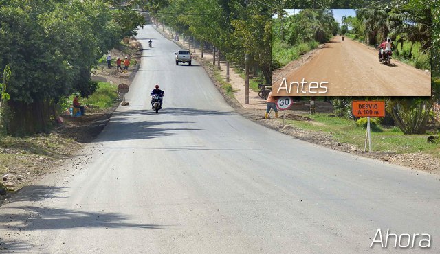 En poco más de seis meses el contraste de la antigua vía con la nueva es impactante, según dicen los vecinos de la zona. Reinaldo Cañizares