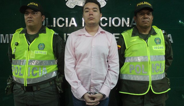 Fabián Geovanni Arias fue capturado luego de dispararle a dos hombres. Cortesía