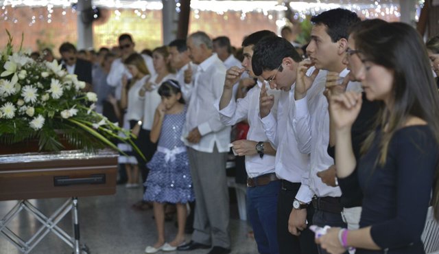 Misa fúnebre del exalcalde de Salazar de las Palmas, Jesús Emilio Ayala. Juan Pablo Bayona