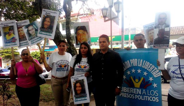 Familiares de presos políticos. Eilyn Cardozo