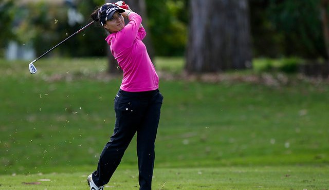 Maribel López, golfista colombiana. Colprensa