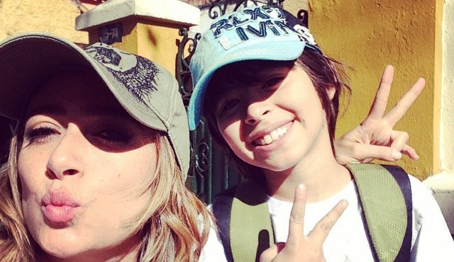 Grandes amigos Con la actriz Verónica Orozco (en la foto) mantiene un fuerte lazo afectivo. “Ella me ayudaba con las escenas y siempre me hacía sonreir”, dijo. Cortesía