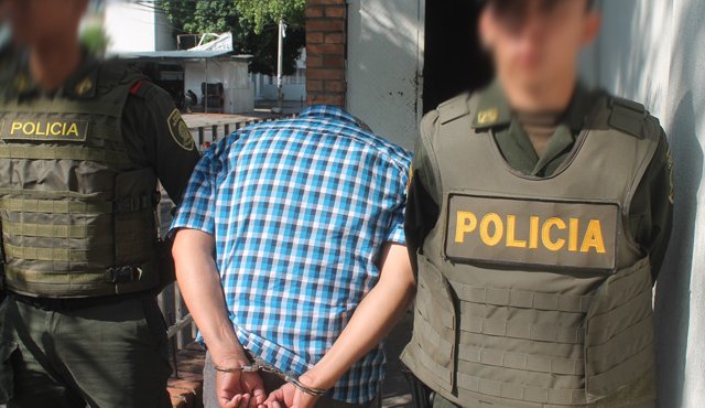 El capturado fue dejado a disposición de la Unidad de Reacción Inmediata (URI) de la Fiscalía de Cúcuta. Cortesía